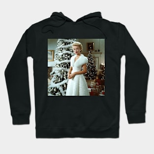 White Christmas handsome blonde girl Hoodie